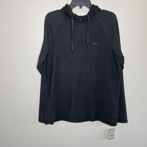VANS Hoodie Men Medium Lightweight Sweatshirt NEW Charcoal Black Pullover
